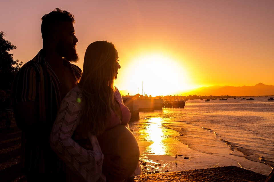 Ensaio Gestante no Pôr do Sol da Praia - Daiane&Rhulio Ensaio Gestante no Pôr do Sol da Praia - Daiane&Rhulio