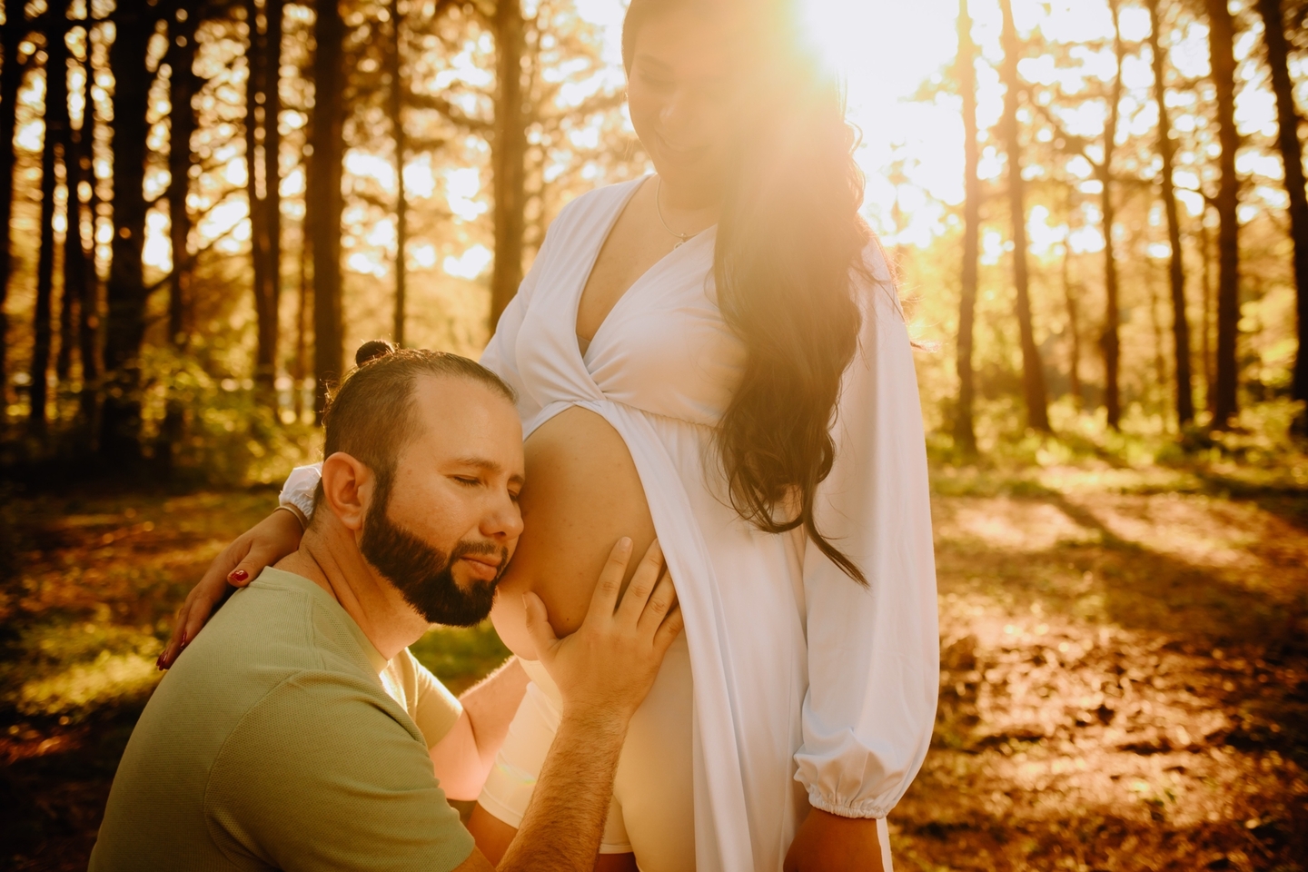 Ensaio gestante no Bosque Jardim das Nascentes - Karine&Rafael