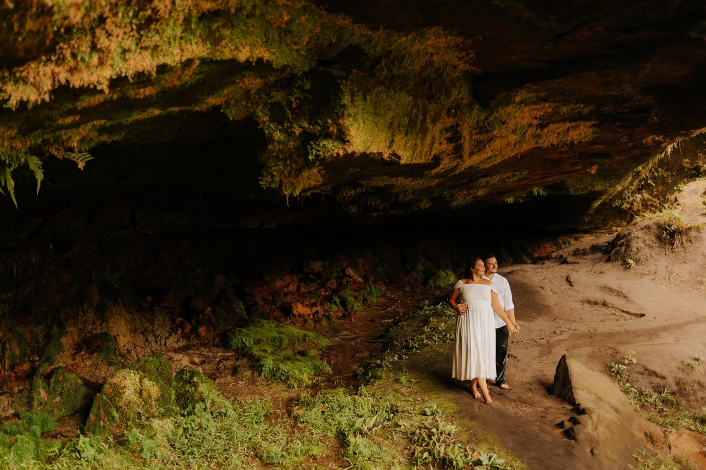 Pré wedding na cachoeira em São Luiz do Purunã - Lari&Dudu