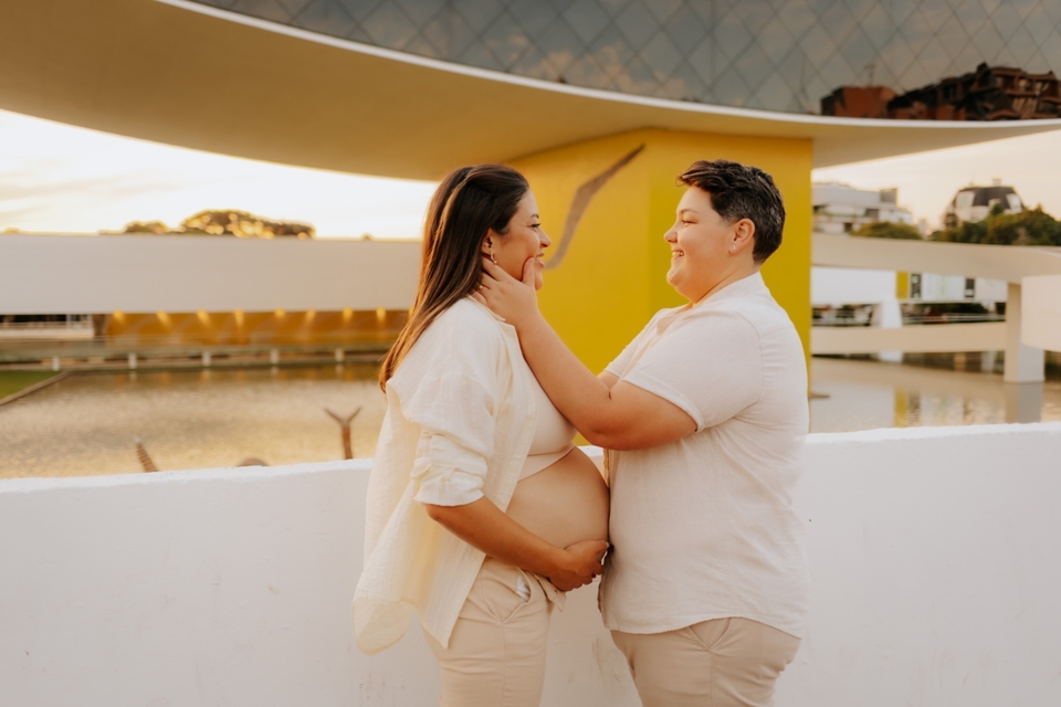 Ensaio gestante no Bosque Zaninelli - Ariane&Giovana