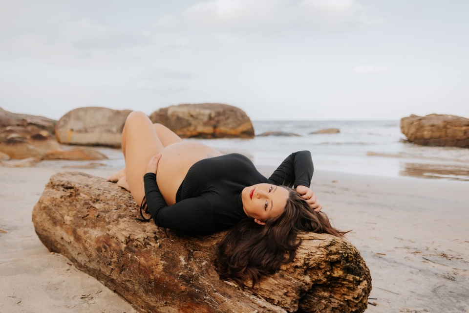 Ensaio Gestante na praia - Larissa 